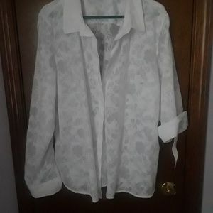 Awesome TH sheer floral blouse (worn once)